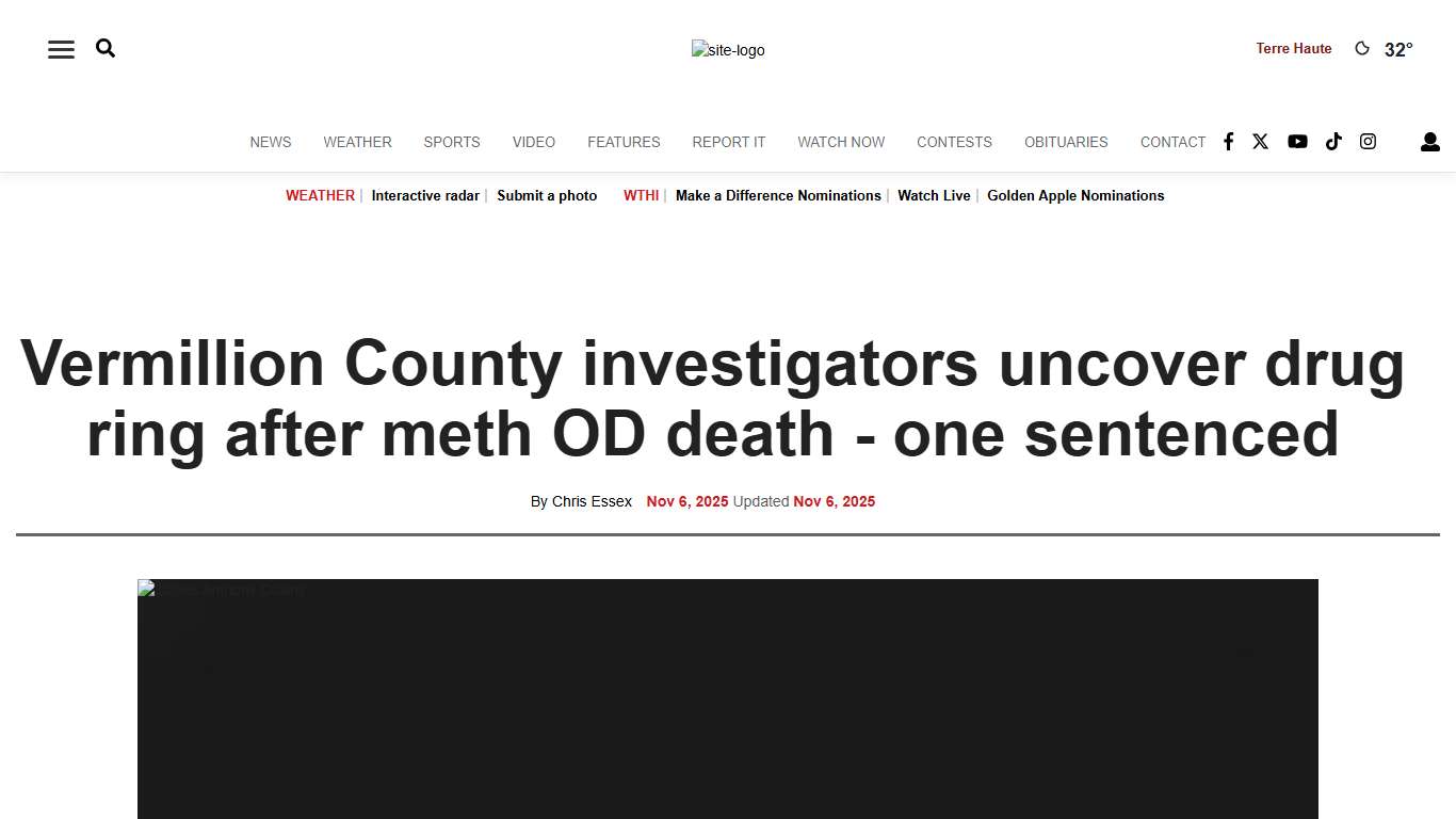 Vermillion County investigators uncover drug ring after meth OD death - one sentenced | News | wthitv.com